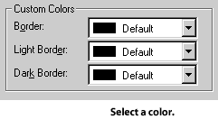 Adjust border colors